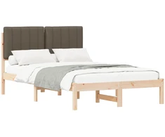 Lova Lovo rėmas su apmuštu galvūgaliu Natūrali ir taupe 120 x 200 cm