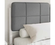 Lovo rėmas su apmuštu galvūgaliu Šviesiai pilka 140 x 200 cm