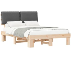 Lova Lovo rėmas su apmuštu galvūgaliu Tamsiai pilka 135 x 190 cm