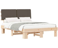 Lova Lovo rėmas su apmuštu galvūgaliu Taupe 135 x 190 cm