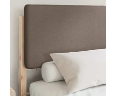 Lovo rėmas su apmuštu galvūgaliu Taupe 140 x 190 cm