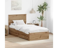Lova Lovos rėmas Amatininkų ąžuolas 100 x 200 cm Apdirbta mediena