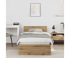 Lova Lovos rėmas Amatininkų ąžuolas 90 x 200 cm Apdirbta mediena