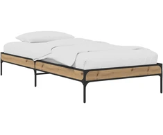 Lova Lovos rėmas Artisano ąžuolo 80 x 200 cm Apdirbta mediena