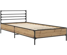 Lova Lovos rėmas Artisano ąžuolo 80 x 200 cm Apdirbta mediena