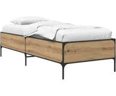Lova Lovos rėmas Artisano ąžuolo 80 x 200 cm Apdirbta mediena