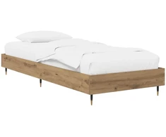 Lova Lovos rėmas Artisano ąžuolo 80 x 200 cm Apdirbta mediena