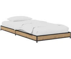 Lova Lovos rėmas Artisano ąžuolo 80 x 200 cm Apdirbta mediena