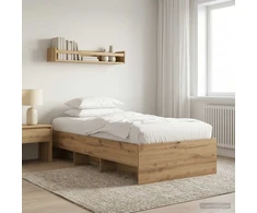 Lova Lovos rėmas Artisano ąžuolo 80 x 200 cm Apdirbta mediena