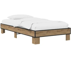 Lova Lovos rėmas Artisano ąžuolo 80 x 200 cm Apdirbta mediena