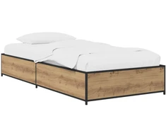 Lova Lovos rėmas Artisano ąžuolo 80 x 200 cm Apdirbta mediena