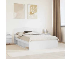 Lovos rėmas Balta 140 x 200 cm Kietos pušies mediena
