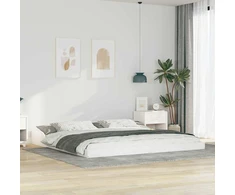 Lova Lovos rėmas Balta 200 x 210 cm Kietos pušies mediena