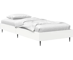 Lova Lovos rėmas Balta 80 x 200 cm Apdirbta mediena