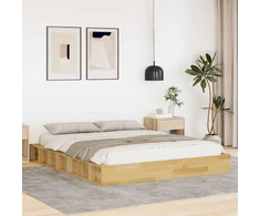 Lovos rėmas be čiužinio 160x200 cm ąžuolo masyvo