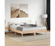Lovos rėmas su galvūgaliu, 200x200cm, pušies medienos masyvas