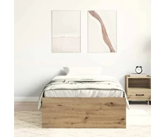 Lovos rėmas be čiužinio, artisano ąžuolo, 90x200 cm