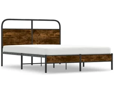 Lovos rėmas be čiužinio, dūminio ąžuolo, 140x200cm, mediena