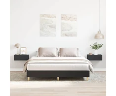 Lovos rėmas be čiužinio, juodos, 150x200cm, apdirbta mediena