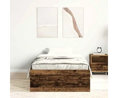 Lovos rėmas be čiužinio, medienos dizaino, 100x200 cm