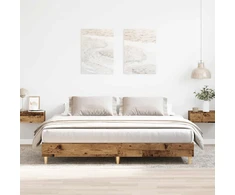 Lova Lovos rėmas be čiužinio, medienos dizaino, 160x200 cm