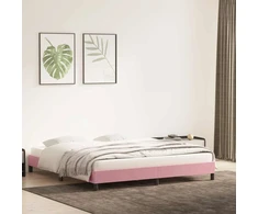 Lova Lovos rėmas be čiužinio Rožinis 200x220 cm aksomas