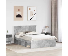 Lovos rėmas Betoninė 160 x 200 cm Kietos pušies mediena