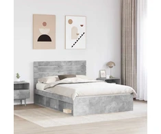 Lovos rėmas Betoninė 160 x 200 cm Kietos pušies mediena