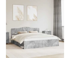 Lovos rėmas Betoninė 180 x 200 cm Kietos pušies mediena