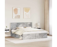 Lovos rėmas Betoninė 180 x 200 cm Kietos pušies mediena