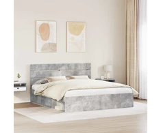 Lovos rėmas Betoninė 180 x 200 cm Kietos pušies mediena