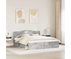 Lovos rėmas Betoninė 180 x 200 cm Kietos pušies mediena
