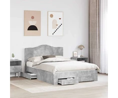 Lovos rėmas Betono pilka 140 x 190 cm Apdirbta mediena