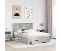 Lovos rėmas Betono pilka 140 x 190 cm Apdirbta mediena