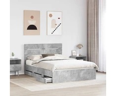 Lovos rėmas Betono pilka 140 x 200 cm Inžinerinė mediena
