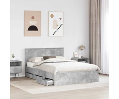 Lovos rėmas Betono pilka 140 x 200 cm Inžinerinė mediena