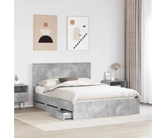 Lovos rėmas Betono pilka 150 x 200 cm Inžinerinė mediena