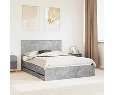 Lovos rėmas Betono pilka 150 x 200 cm Inžinerinė mediena