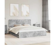 Lovos rėmas Betono pilka 180 x 200 cm Inžinerinė mediena