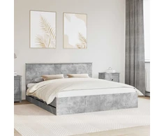 Lovos rėmas Betono pilka 180 x 200 cm Inžinerinė mediena