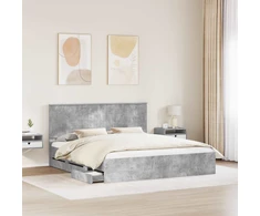 Lovos rėmas Betono pilka 180 x 200 cm Inžinerinė mediena