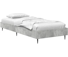 Lova Lovos rėmas Betono pilka 80 x 200 cm Apdirbta mediena