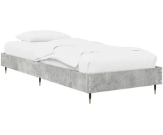 Lova Lovos rėmas Betono pilka 80 x 200 cm Apdirbta mediena
