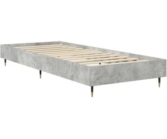 Lova Lovos rėmas Betono pilka 80 x 200 cm Apdirbta mediena