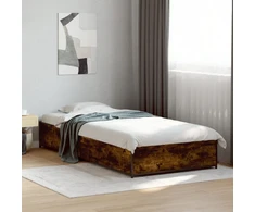 Lovos rėmas, dūminio ąžuolo, 75x190cm, apdirbta mediena/metalas