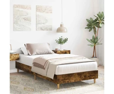 Lova Lovos rėmas Dūminio ąžuolo 80 x 200 cm Apdirbta mediena