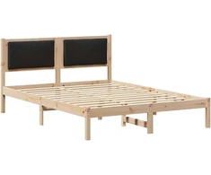 Lovos rėmas Juoda 150 x 200 cm Kietos pušies mediena