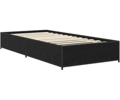 Lova Lovos rėmas Juodojo ąžuolo 80 x 200 cm Apdirbta mediena