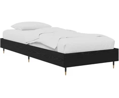 Lova Lovos rėmas Juodojo ąžuolo 80 x 200 cm Apdirbta mediena