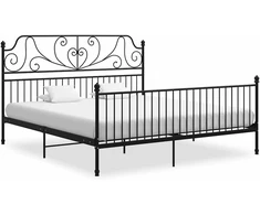 Lovos rėmas, juodos spalvos, 200x200cm, metalas